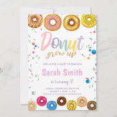 Couleurs Donut Invitations d'anniversaire (Devant)