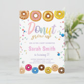 Couleurs Donut Invitations d'anniversaire (Debout devant)