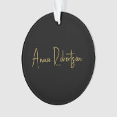 Couleurs d'or Noir Calligraphie professionnelle te (devant)