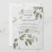 Couleurs douces Sage Mint vert INVITATION (Devant)