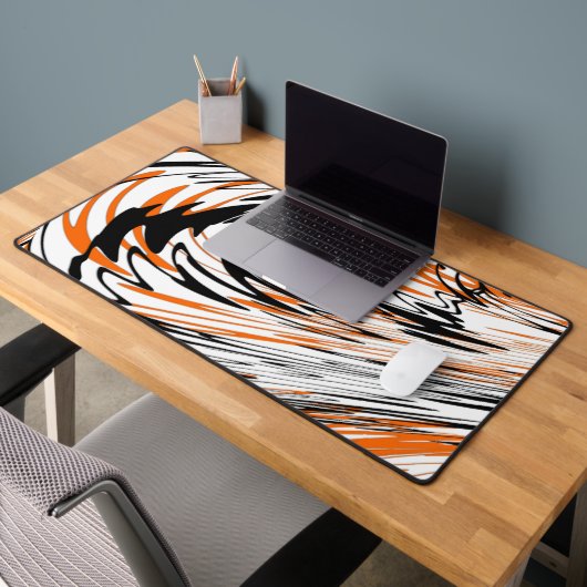 Couleurs du Bengale Orange et lignes noires (Bureau 2)
