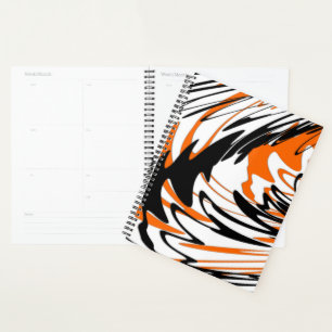Couleurs du Bengale Orange et lignes noires