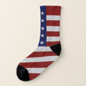 Couleurs du drapeau américain Chaussettes imprimée (Gauche - extérieur)