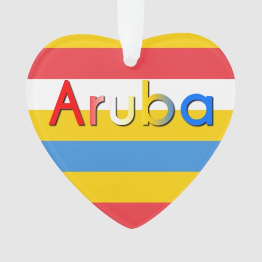 Couleurs du drapeau d'Aruba (devant)