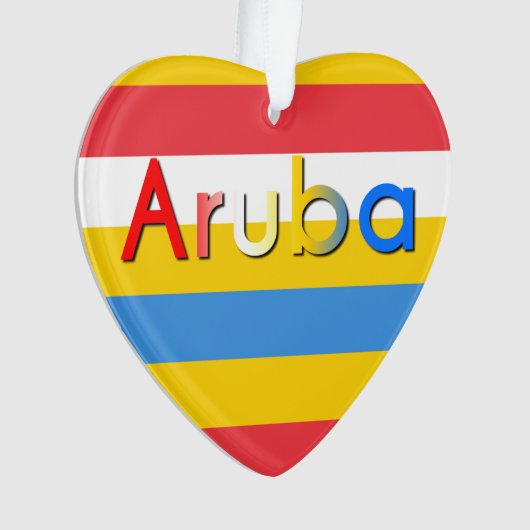 Couleurs du drapeau d'Aruba (devant)