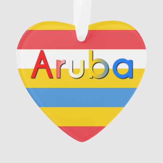 Couleurs du drapeau d'Aruba (dos)