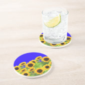 Couleurs du drapeau ukrainien Dessous de verre de  (Côté)