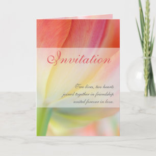 Couleurs du printemps ・ Carte Faire-part de mariag