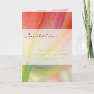 Couleurs du printemps ・ Carte Faire-part de mariag