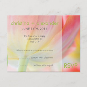 Couleurs du printemps ・ Faire-part de mariage RSVP