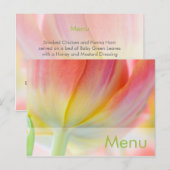 Couleurs du printemps ・ Menu Carte postale (Devant / Derrière)