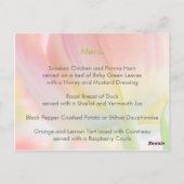 Couleurs du printemps ・ Menu Carte postale (Dos)