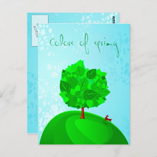 Couleurs du ressort, carte postale (Devant / Derrière)