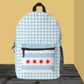 Couleurs du sac à dos de Chicago, drapeau de Chica