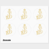 COULEURS ÉDITABLES SJ Monogram JS Monogram Sticker (Feuille)