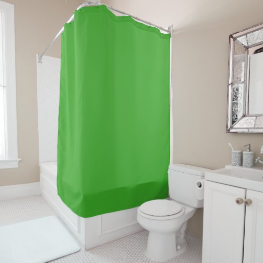 Couleurs éffrayantes - Rideau de douche vert clair (En situation)