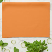 Couleurs éffrayantes - Serviette de cuisine orange (Plié)