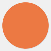Couleurs éffrayantes - Stickers orange profond (Devant)
