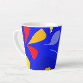 Couleurs électriques Latte Mug (Angle gauche)
