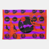 Couleurs électriques Pop Halloween Serviette de cu (Horizontal)