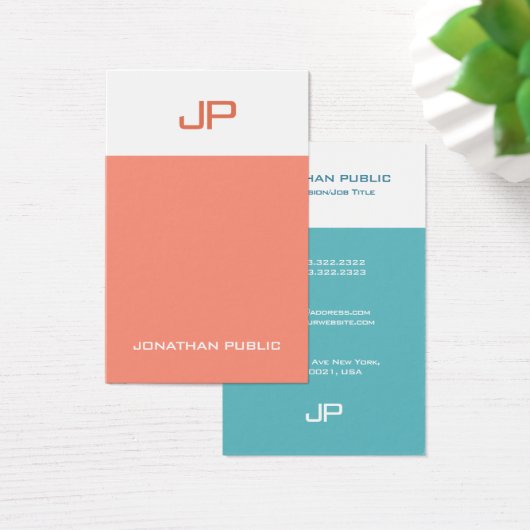 Couleurs élégantes Design tendance Monogramme mode (Bureau)