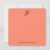 Couleurs élégantes Modèle de monogramme manuscrit (Devant)