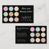 couleurs en pastel fines modernes - carte de (Devant / Derrière)