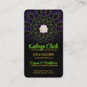 Couleurs Energy Yoga Goddess avec Carte de visite  (Devant)