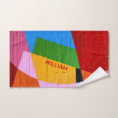 Couleurs et formes multicouleurs personnalisées (Serviette à main)
