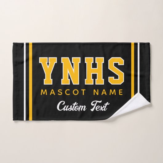 Couleurs et Initiales Personnalisées de l'École, E (Serviette à main)