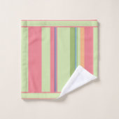 Couleurs été multicolores rayures (Gant de toilette)
