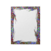 Couleurs exubérantes Bloc-notes d'art Abstrait (Tourné)