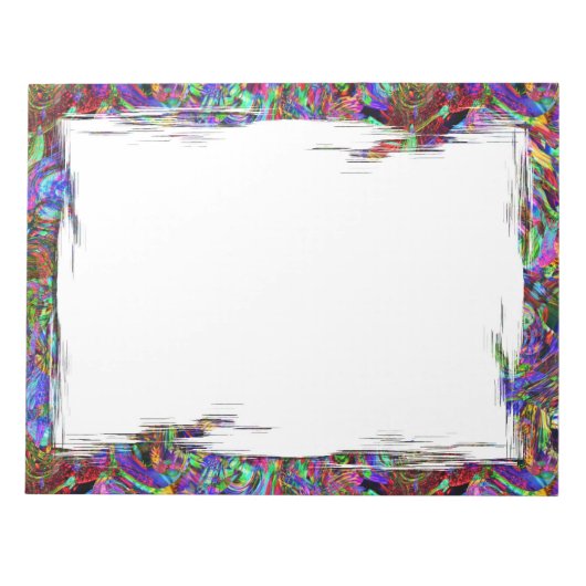 Couleurs exubérantes Bloc-notes d'art Abstrait (Devant)