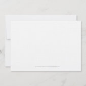 Couleurs: Faire-part de mariage typographique mode (Dos)