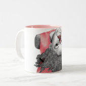 Couleurs Fille rose 2 - tasse (Devant gauche)