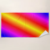 Couleurs fraîches Serviette de plage Néon Couleur  (Devant)