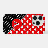 Couleurs Frappantes Rouge Et Noir, Monogramme Pers (Verso Horizontal)