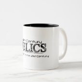 Couleurs Frontière affligée - 2 ont dégrossi tasse de (Devant droit)