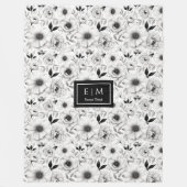 Couleurs grises artistiques couverture florale ave (Devant)