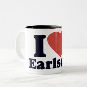 Couleurs J'aime la tasse 2 d'Earlsdon (Devant gauche)