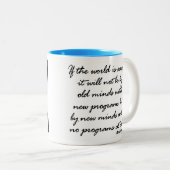 Couleurs Je suis B café tasse avec Citation à l'envers. 2 t (Devant droit)