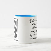 Couleurs Je suis B café tasse avec Citation à l'envers. 2 t (Centre)