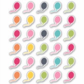 Couleurs joyeuses | Stickers Balloon d'Anniversair (Devant)