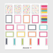Couleurs joyeuses | Stickers de la demi-boîte comp (Feuille)