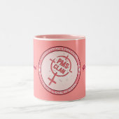Couleurs Logo 2 de rose de tasse de PMS (Centre)