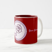 Couleurs Logo pourpre 2 de tasse de PMS (Devant droit)