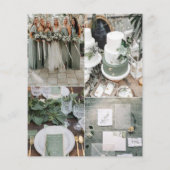 Couleurs Mariage couleur verte Sage Classé Feuille (Dos)