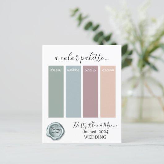 Couleurs Mariages bleu bleu foncéFeuille de papier (Debout devant)