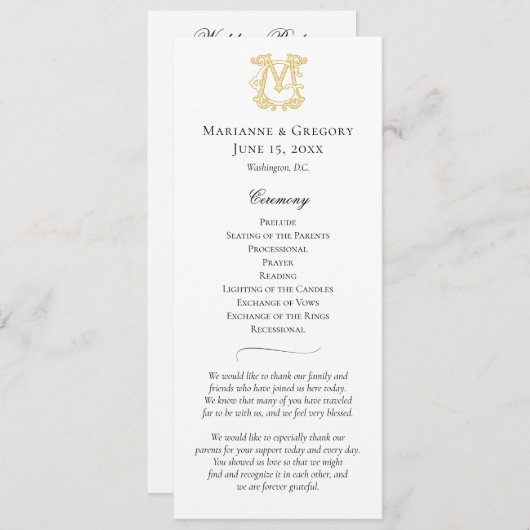 COULEURS MODIFIABLES GM Monogramme MG Programme de (Devant / Derrière)