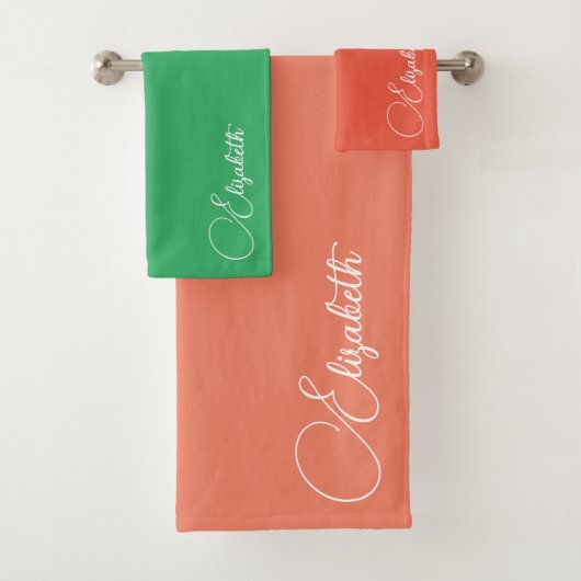 Couleurs modifiables Saumon orange vert Nom du scr (En situation)